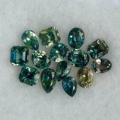 Natural Parti Green Sapphire Parcel – 5.31 Carat | Mixed Cuts | Loose Gemstone Set -Sapphire Pal Shop natural parti green sapphire parcel 531 carat mixed cuts loose gemstone setsapphirepal 502113