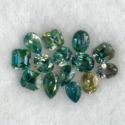 Natural Parti Green Sapphire Parcel – 5.31 Carat | Mixed Cuts | Loose Gemstone Set -Sapphire Pal Shop natural parti green sapphire parcel 531 carat mixed cuts loose gemstone setsapphirepal 603327
