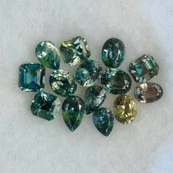 Natural Parti Green Sapphire Parcel – 5.31 Carat | Mixed Cuts | Loose Gemstone Set -Sapphire Pal Shop natural parti green sapphire parcel 531 carat mixed cuts loose gemstone setsapphirepal 738104