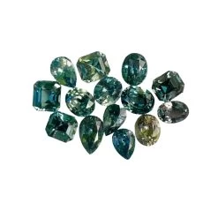 Natural Parti Green Sapphire Parcel – 5.31 Carat | Mixed Cuts | Loose Gemstone Set