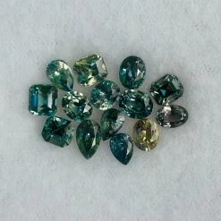 Natural Parti Green Sapphire Parcel – 5.31 Carat | Mixed Cuts | Loose Gemstone Set -Sapphire Pal Shop natural parti green sapphire parcel 531 carat mixed cuts loose gemstone setsapphirepal 871298