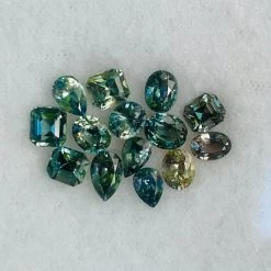 Natural Parti Green Sapphire Parcel – 5.31 Carat | Mixed Cuts | Loose Gemstone Set -Sapphire Pal Shop natural parti green sapphire parcel 531 carat mixed cuts loose gemstone setsapphirepal 943589