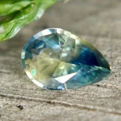 Natural Parti Sapphire – 0.61 Carat Pear Cut | Clean | Unheated -Sapphire Pal Shop natural parti sapphire 061 carat pear cut clean unheatedsapphirepal 181649