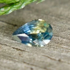 Natural Parti Sapphire – 0.61 Carat Pear Cut | Clean | Unheated -Sapphire Pal Shop natural parti sapphire 061 carat pear cut clean unheatedsapphirepal 206569