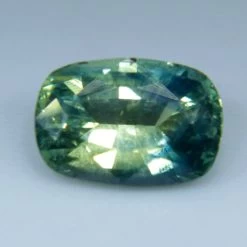 Natural Parti Sapphire – 1.06 Carat | Cushion Cut | Green Yellow Loose Gemstone -Sapphire Pal Shop natural parti sapphire 106 carat cushion cut green yellow loose gemstonesapphirepal 754523