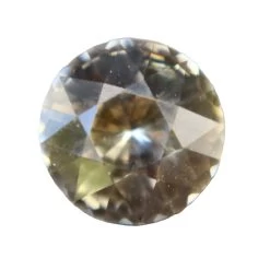 Natural Peachy Champagne Sapphire – 2.42 Carat Round Cut | Untreated Gemstone