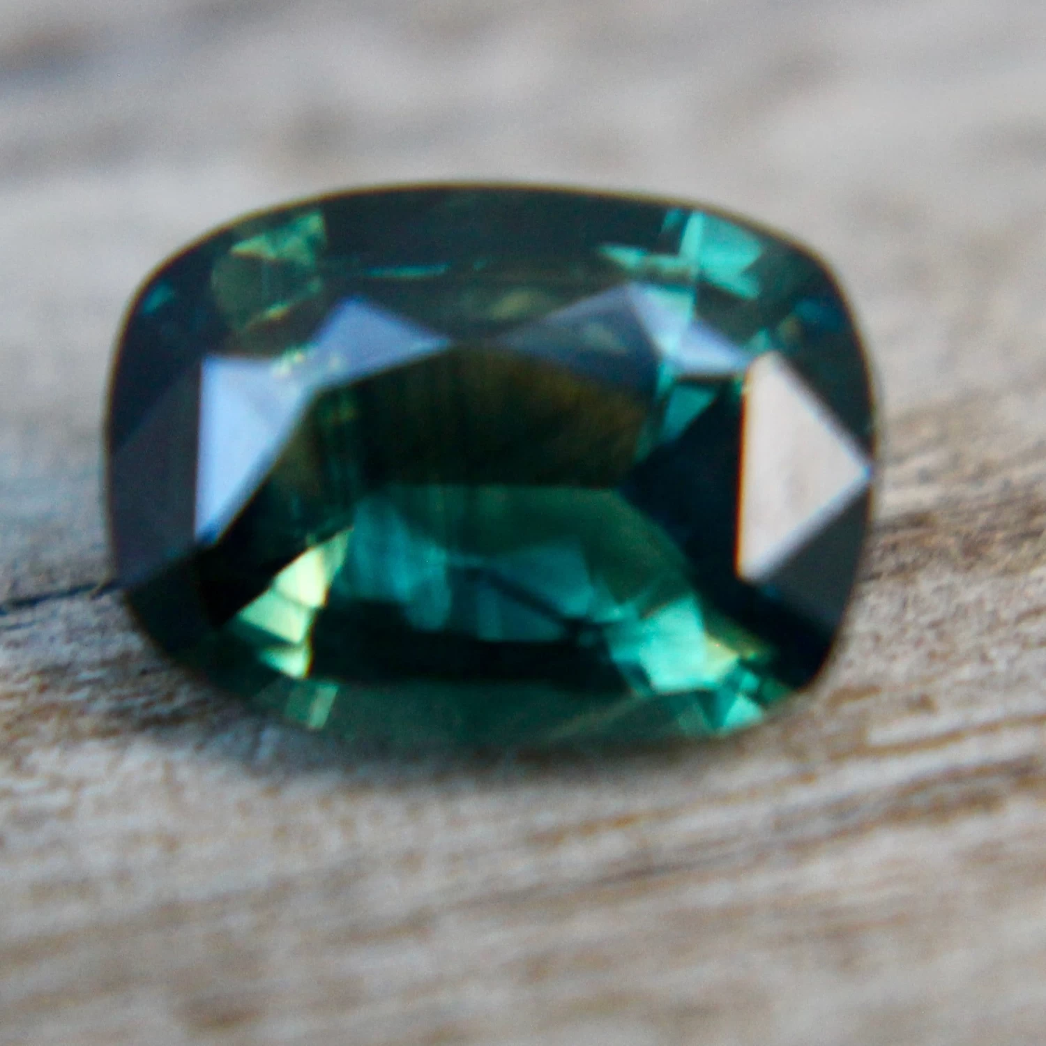 Natural Peacock Green Sapphire 7 Natural Peacock Green Sapphire - Image 7