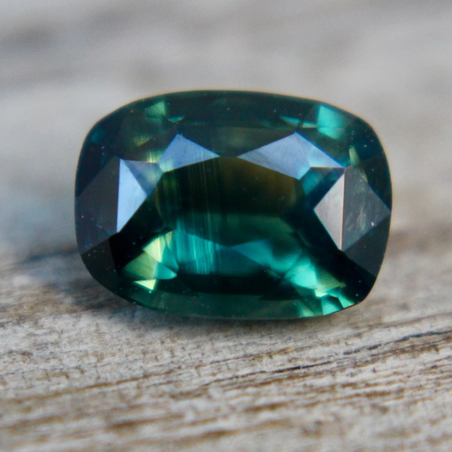 Natural Peacock Green Sapphire 5 Natural Peacock Green Sapphire - Image 5