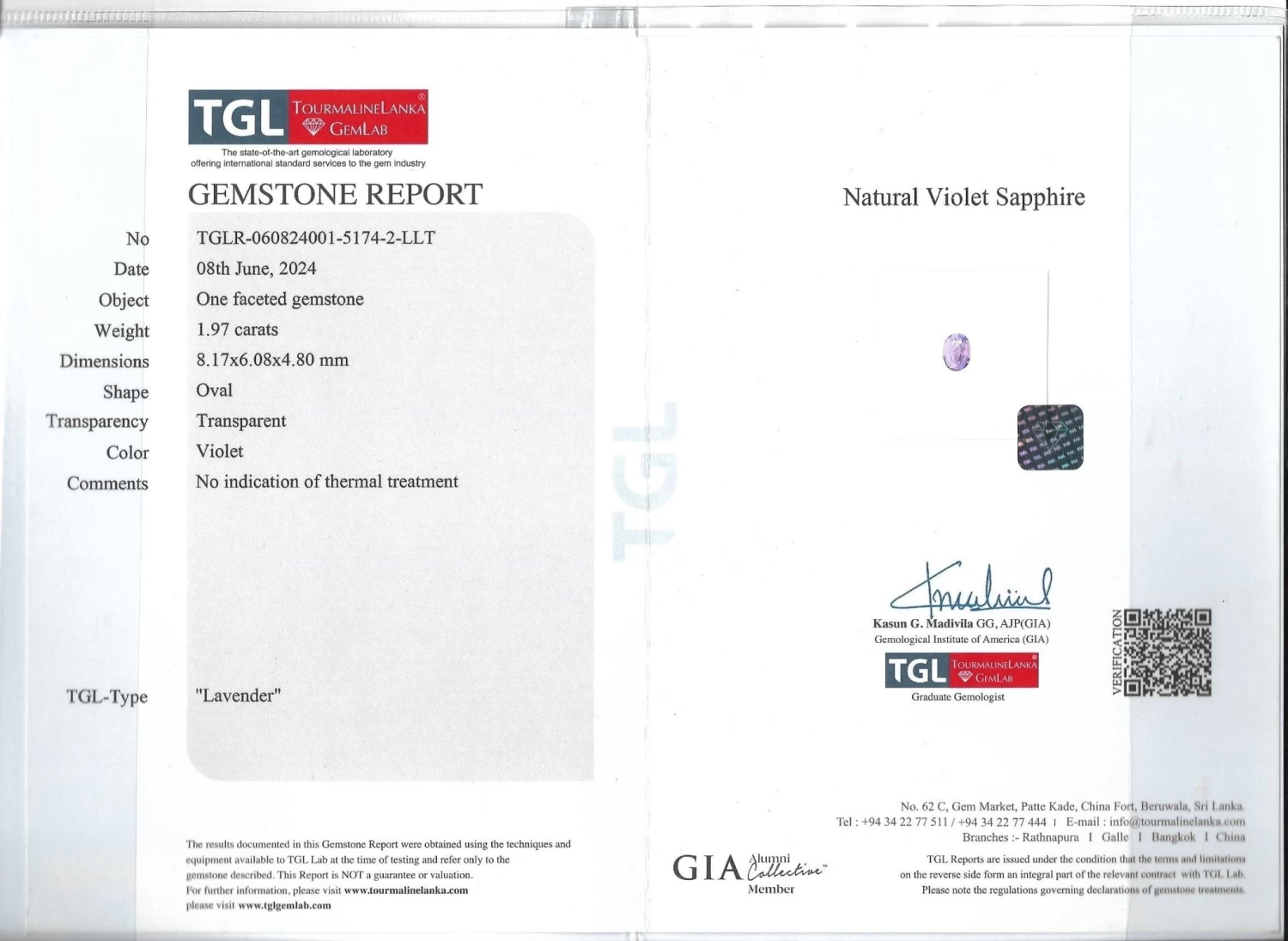 Natural Pink Blue Sapphire 2 Natural Pink Blue Sapphire - Image 2