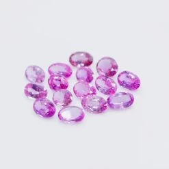 Natural Pink Sapphires | Ceylon Oval Cut Lot | 45 Stones -Sapphire Pal Shop natural pink sapphires setsapphirepal 444700