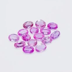 Natural Pink Sapphires | Ceylon Oval Cut Lot | 45 Stones -Sapphire Pal Shop natural pink sapphires setsapphirepal 493684