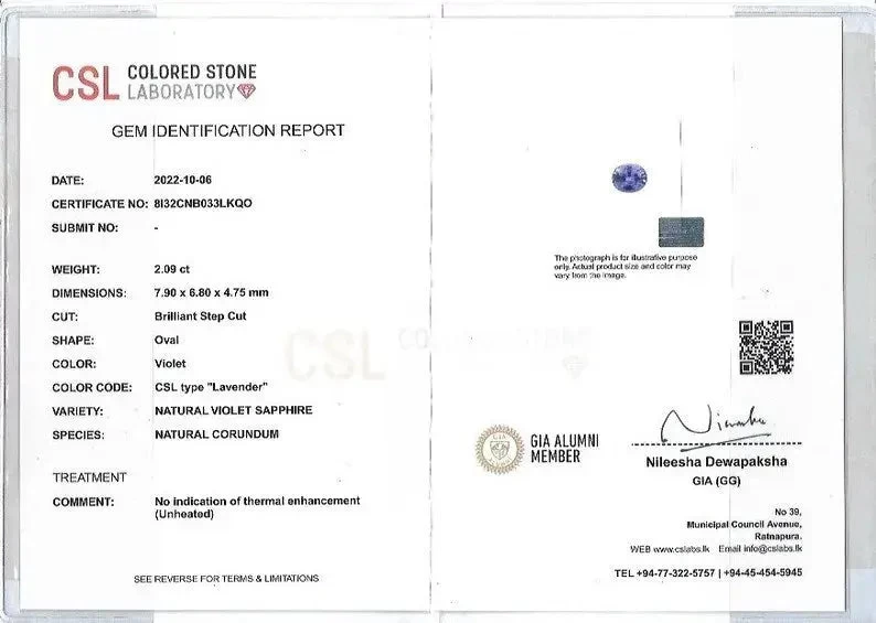 Natural Purple Sapphire 2 Natural Purple Sapphire - Image 2