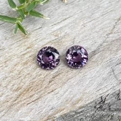 Natural Purple Spinel Pair -Sapphire Pal Shop natural purple spinel pairsapphirepal 818690