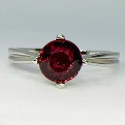 Natural Rhodolite Garnet Solitaire Ring 11 Natural Rhodolite Garnet Solitaire Ring -Sapphire Pal Shop natural rhodolite garnet solitaire ringsapphirepal 112088