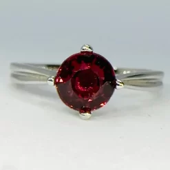 Natural Rhodolite Garnet Solitaire Ring 12 Natural Rhodolite Garnet Solitaire Ring -Sapphire Pal Shop natural rhodolite garnet solitaire ringsapphirepal 135103