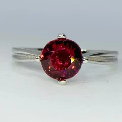 Natural Rhodolite Garnet Solitaire Ring 13 Natural Rhodolite Garnet Solitaire Ring -Sapphire Pal Shop natural rhodolite garnet solitaire ringsapphirepal 808295