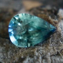 Natural Teal Sapphire – 0.70 Carat Pear Cut | Unheated & Ethically Sourced