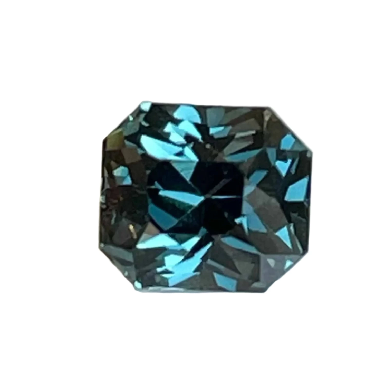 Natural Teal Sapphire – 0.98 Carat Emerald Cut (Unheated) 1 Natural Teal Sapphire – 0.98 Carat Emerald Cut (Unheated)