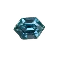 Natural Teal Sapphire – 1.01 Carat Freeform Cut (Unheated)