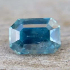 Natural Teal Sapphire – 1.23 Carat Emerald Cut | Madagascar Origin