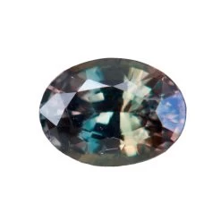 Natural Tri-Coloured Sapphire – 1.18 Carat Oval | Unheated Madagascar Gem