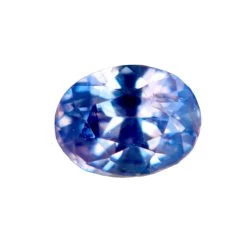 Natural Tri-Coloured Sapphire – 1.25 Carat | Oval Cut | Blue, Purple & Pink