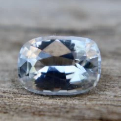Natural White Sapphire – 0.73 Carat Cushion Cut -Sapphire Pal Shop natural white sapphire 073 carat cushion cutsapphirepal 283460