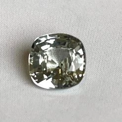 Natural White Sapphire – Cushion Cut -Sapphire Pal Shop natural white sapphire cushion cutsapphirepal 907255