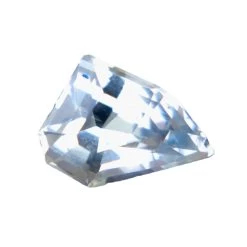 Natural White Sapphire – Freeform Cut