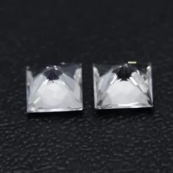 Natural White Sapphire Pair | Princess Cut | 0.75 Carat | Ceylon -Sapphire Pal Shop natural white sapphire pairsapphirepal 360677
