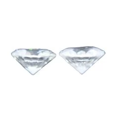 Natural White Sapphire Pair – 5.00 Mm Round Cut -Sapphire Pal Shop natural white sapphire pairsapphirepal 605398