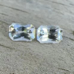 Natural White Sapphire Pair -Sapphire Pal Shop natural white sapphire pairsapphirepal 815872