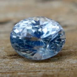 Natural White Sapphire With Slight Blue Tint