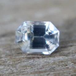 Natural White Sapphire With Slight Blue Touch