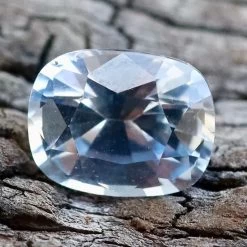 Natural White Sapphire With Slight Blue Tint | Cushion Cut | 1.12 Carat -Sapphire Pal Shop natural white sapphire with slight bluesapphirepal 601221