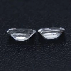 Natural White Sapphires Pair | Long Princess Cut | 0.73ct -Sapphire Pal Shop natural white sapphires pair of gemstonessapphirepal 735822