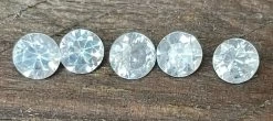 Natural White Sapphires Set – Round Cut, 2.90 Carat