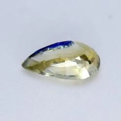 Natural Yellow Blue Sapphire – 1.61 Carat Pear Cut | Bi-Colour Untreated Gemstone -Sapphire Pal Shop natural yellow blue sapphire 161 carat pear cut bi colour untreated gemstonesapphirepal 309080