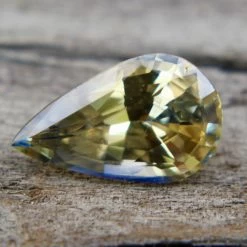 Natural Yellow Blue Sapphire – 1.61 Carat Pear Cut | Bi-Colour Untreated Gemstone -Sapphire Pal Shop natural yellow blue sapphire 161 carat pear cut bi colour untreated gemstonesapphirepal 437291