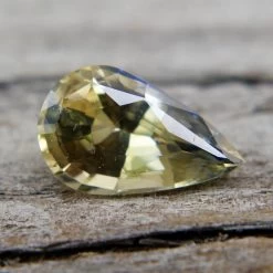 Natural Yellow Blue Sapphire – 1.61 Carat Pear Cut | Bi-Colour Untreated Gemstone -Sapphire Pal Shop natural yellow blue sapphire 161 carat pear cut bi colour untreated gemstonesapphirepal 496804