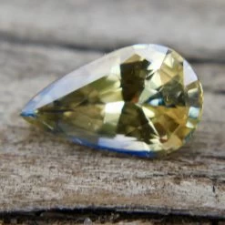 Natural Yellow Blue Sapphire – 1.61 Carat Pear Cut | Bi-Colour Untreated Gemstone -Sapphire Pal Shop natural yellow blue sapphire 161 carat pear cut bi colour untreated gemstonesapphirepal 520095