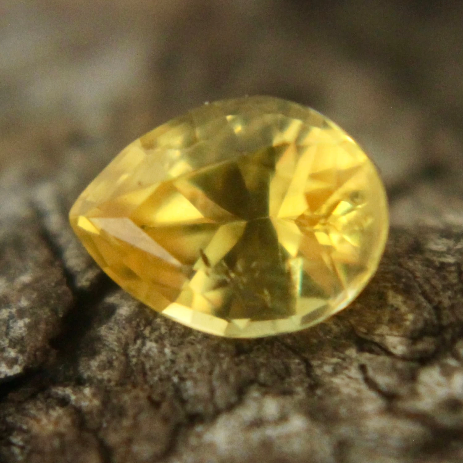 Natural Yellow Sapphire – 0.37 Carat | Pear Cut 4 Natural Yellow Sapphire – 0.37 Carat | Pear Cut - Image 4