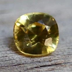 Natural Yellow Sapphire – 0.48 Carat Cushion Cut | Ceylon Gemstone