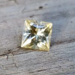 Natural Yellow Sapphire – 1.30 Carat Princess Cut | Ceylon Origin