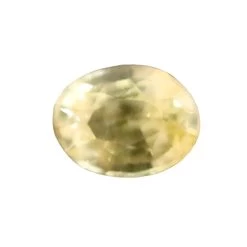 Natural Yellow Sapphire – 0.65 Carat | Oval Cut