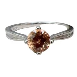 Natural Zircon Silver Ring